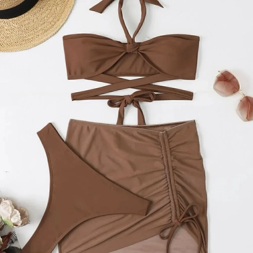 Bikini LUXE Three Piece Bikini Swimsuit Set